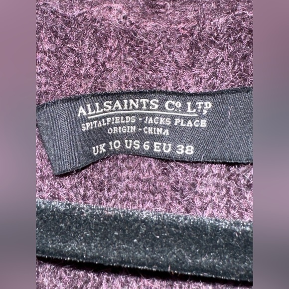 All Saints Spitafields Cable Open Front Sweater - Picture 2 of 4